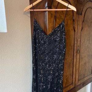 Zara sparkly black dress